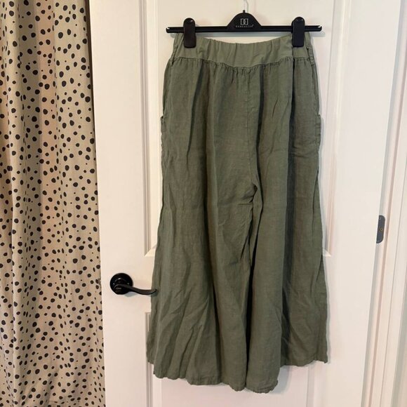 Firenze in Maglia Boho Olive Green Culottes - Picture 4 of 9
